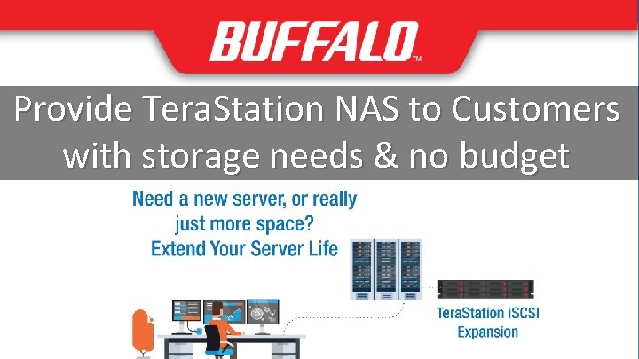 Provide Tera. Station NAS to Customers with storage needs & no budget How Can