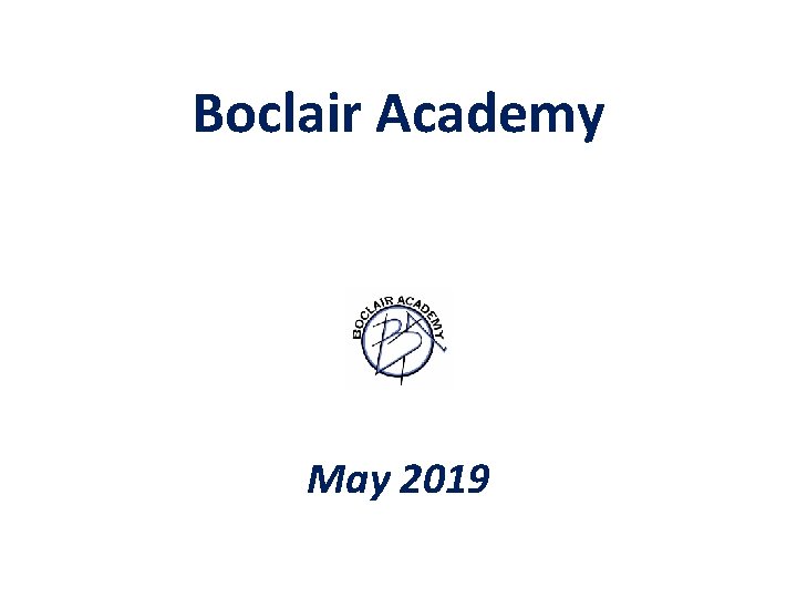 Boclair Academy May 2019 