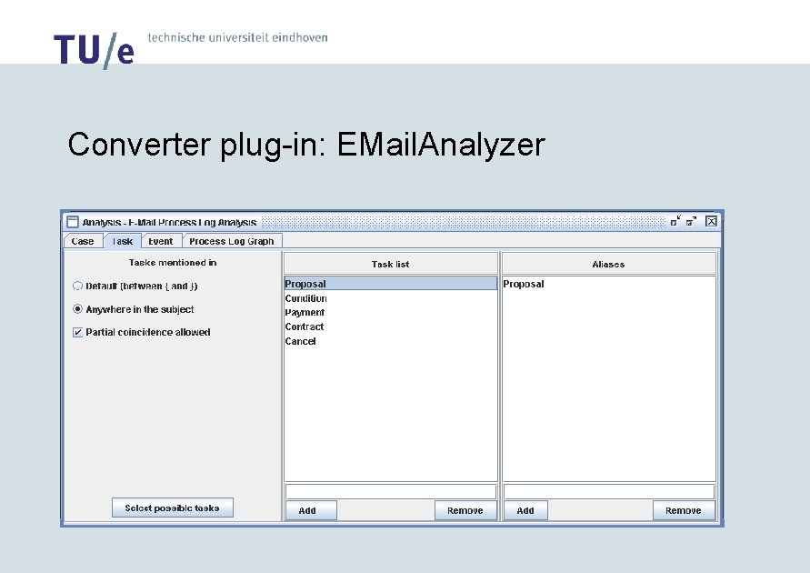 Converter plug-in: EMail. Analyzer 