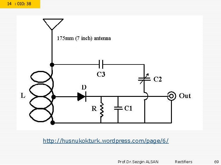 http: //husnukokturk. wordpress. com/page/6/ Prof. Dr. Sezgin ALSAN Rectifiers 69 