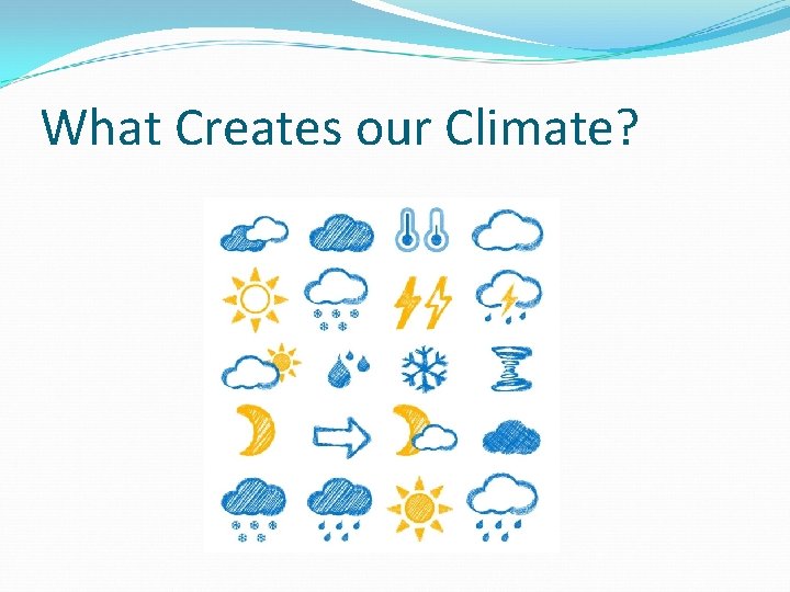 What Creates our Climate? 