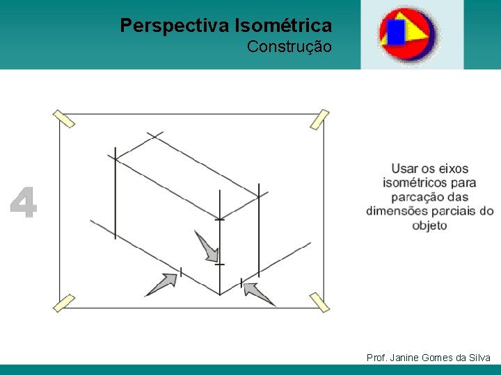 Perspectiva Isométrica Construção Prof. Janine Gomes da Silva 