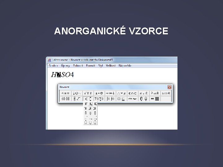 ANORGANICKÉ VZORCE 