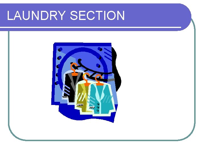 LAUNDRY SECTION 