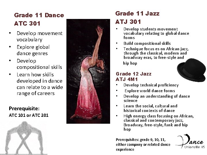 Grade 11 Dance ATC 301 • Develop movement vocabulary • Explore global dance genres