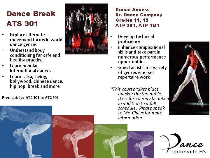 Dance Access. Sr. Dance Company Grades 11, 12 ATP 301, ATP 4 M 1