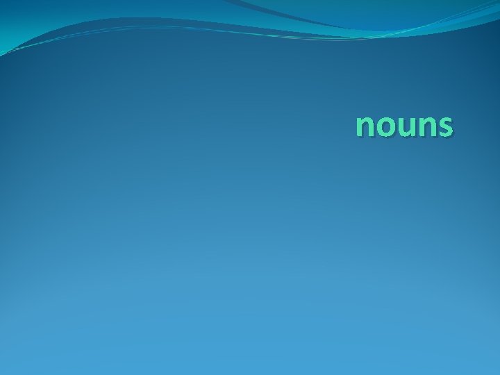 nouns 