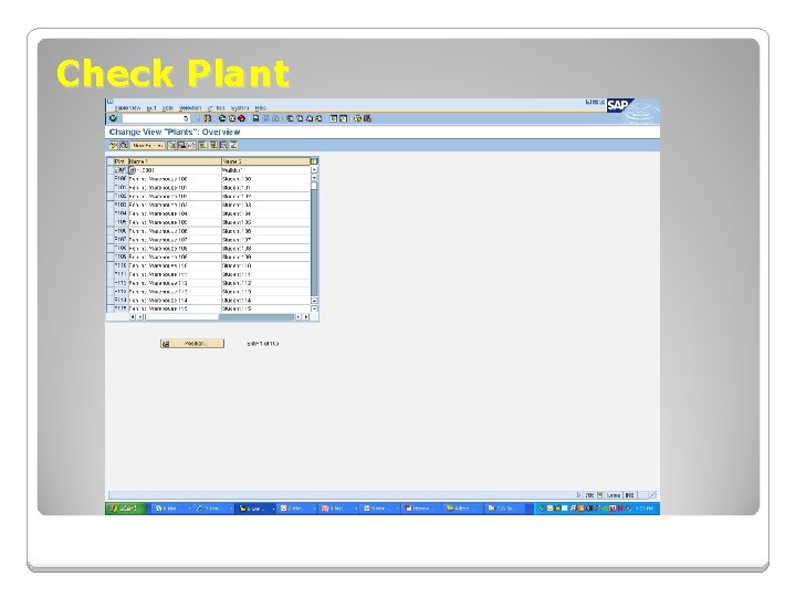 Check Plant 