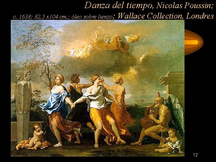 Danza del tiempo, Nicolas Poussin; c. 1638; 82, 5 x 104 cm. ; óleo