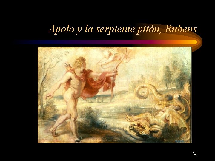 Apolo y la serpiente pitón, Rubens 24 