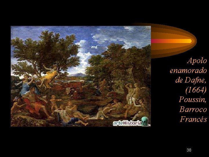 Apolo enamorado de Dafne, (1664) Poussin, Barroco Francés 38 