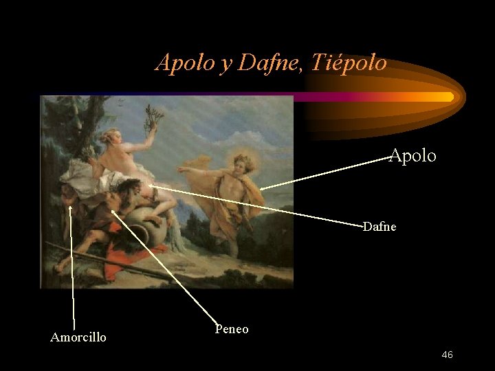 Apolo y Dafne, Tiépolo Apolo Dafne Amorcillo Peneo 46 