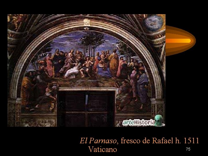 El Parnaso, fresco de Rafael h. 1511 75 Vaticano 