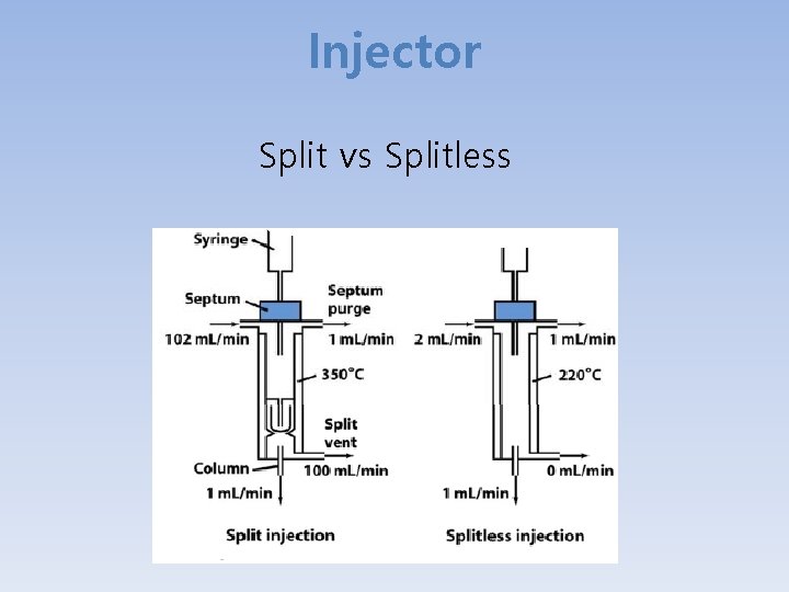 Injector Split vs Splitless 