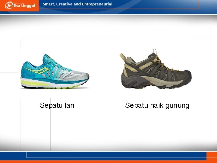 Sepatu lari Sepatu naik gunung 