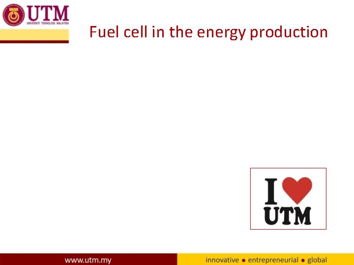 Fuel cell in the energy production 