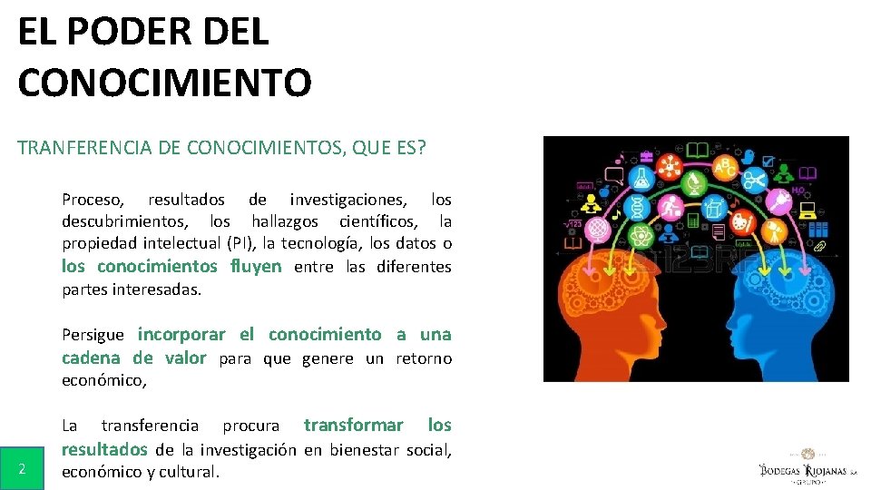 EL PODER DEL CONOCIMIENTO TRANFERENCIA DE CONOCIMIENTOS, QUE ES? Proceso, resultados de investigaciones, los