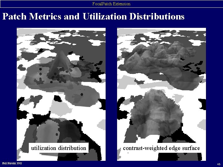 Focal. Patch Extension Patch Metrics and Utilization Distributions utilization distribution Phil Hurvitz 2002 contrast-weighted