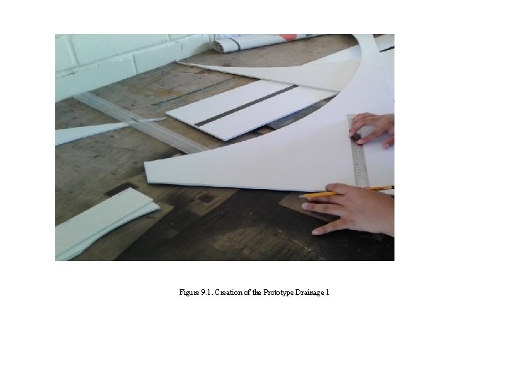 Figure 9. 1. Creation of the Prototype Drainage 1 