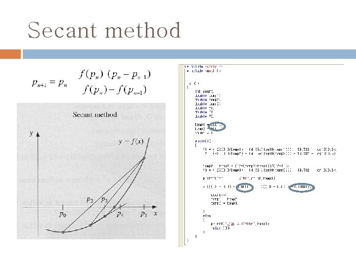Secant method 