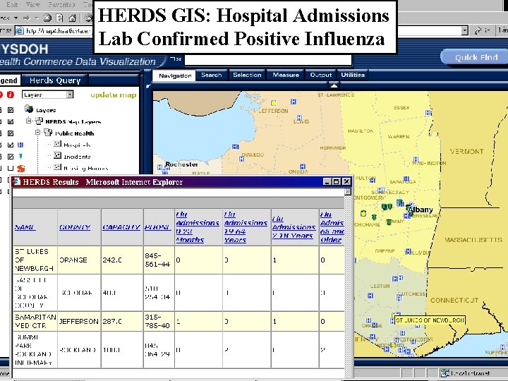 HERDS GIS: Hospital Admissions Lab Confirmed Positive Influenza 