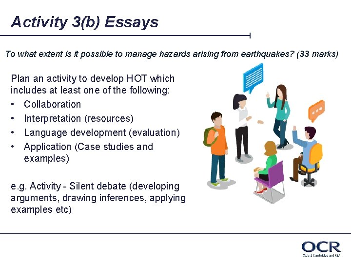 Activity 3(b) Essays To what extent is it possible to manage hazards arising from