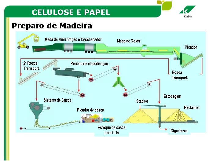 CELULOSE E PAPEL Preparo de Madeira 