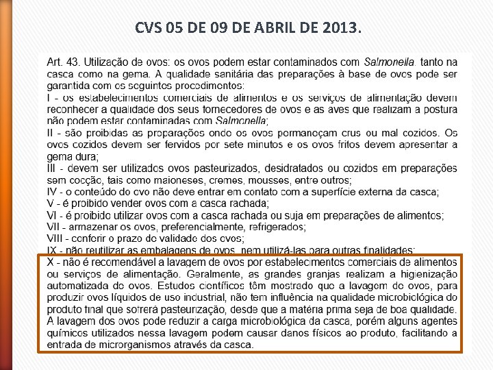 CVS 05 DE 09 DE ABRIL DE 2013. 