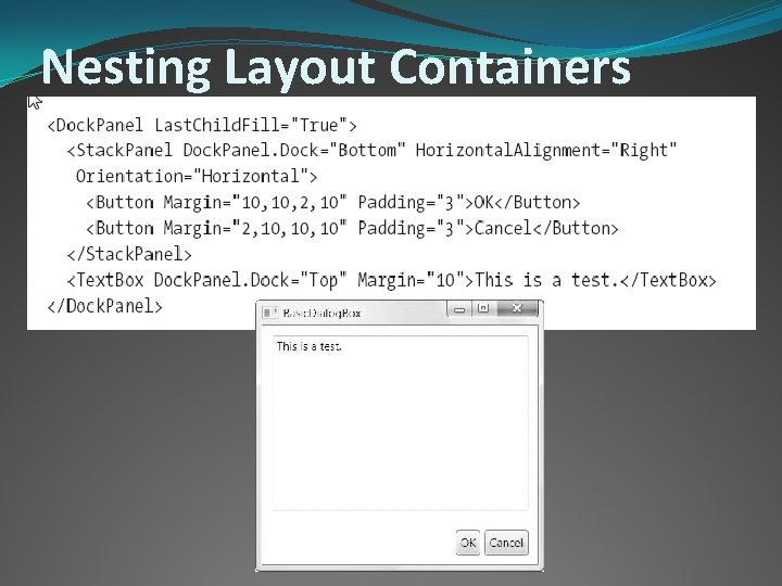 Nesting Layout Containers 