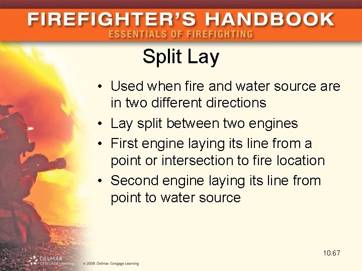 Split Lay • Used when fire and water source are in two different directions