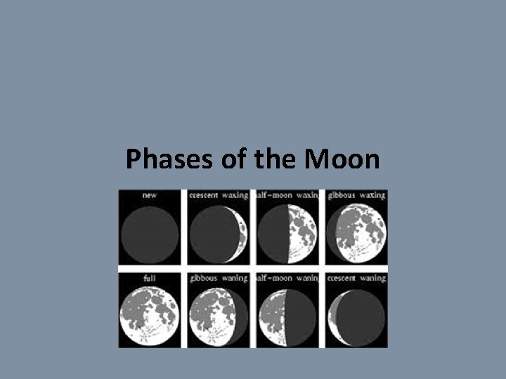 Phases of the Moon 