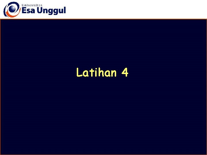 Latihan 4 