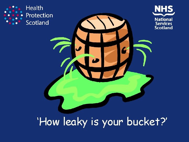 ‘How leaky is your bucket? ’ 