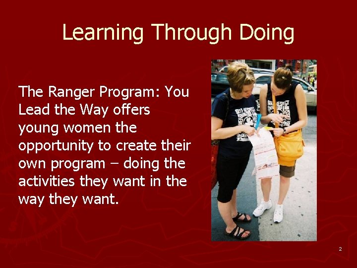 The Ranger Program You Lead the Way Transition