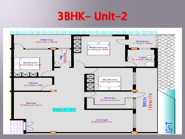 3 BHK- Unit-2 