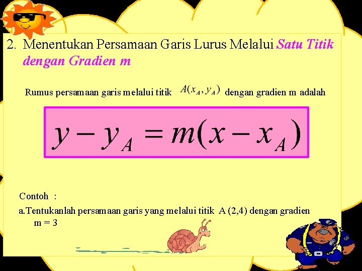 Assalamualaikum Wr Wb Persamaan Garis Lurus Persamaan Garis