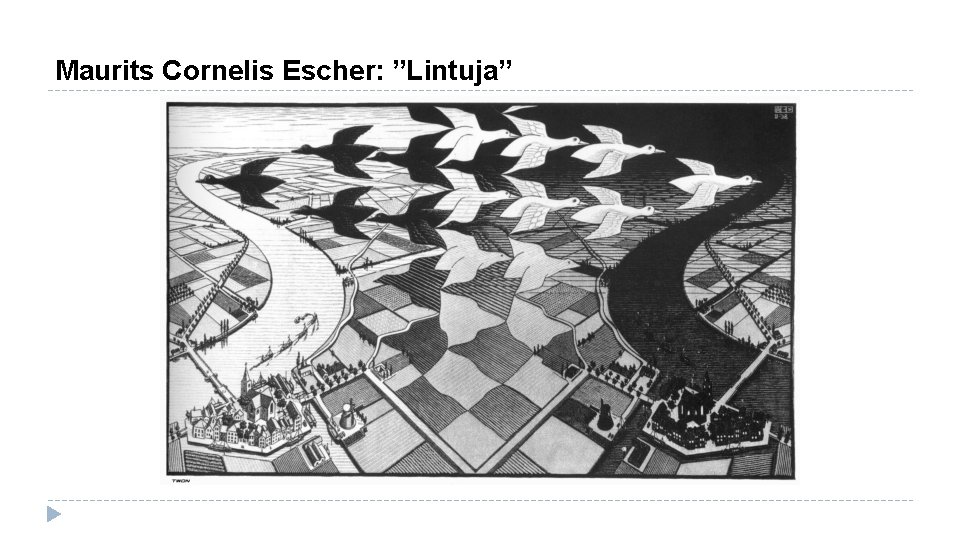 Maurits Cornelis Escher: ”Lintuja” 