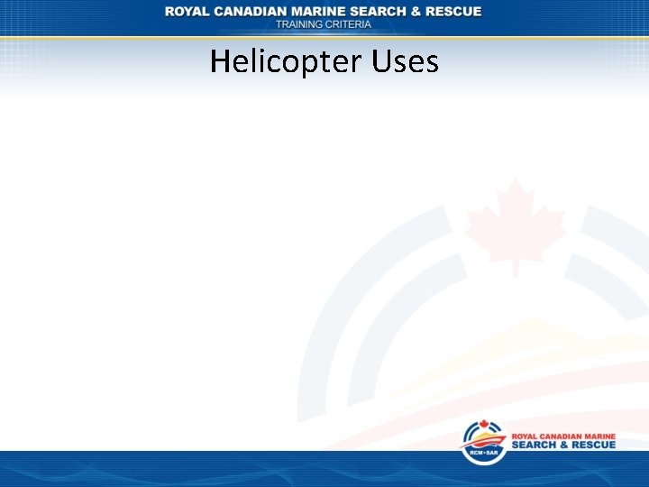 Helicopter Uses 