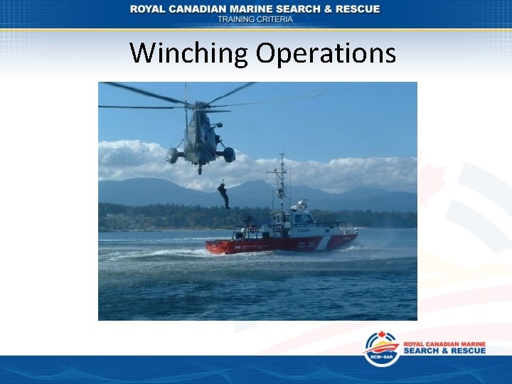 Winching Operations 