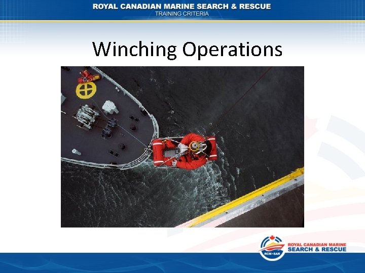 Winching Operations 