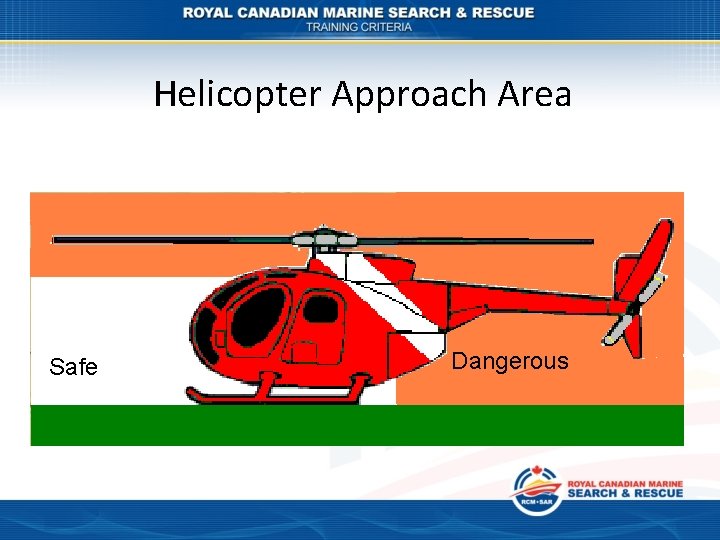 Helicopter Approach Area Safe Dangerous 