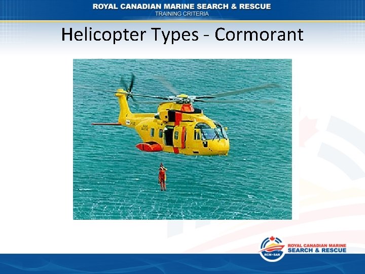 Helicopter Types - Cormorant 