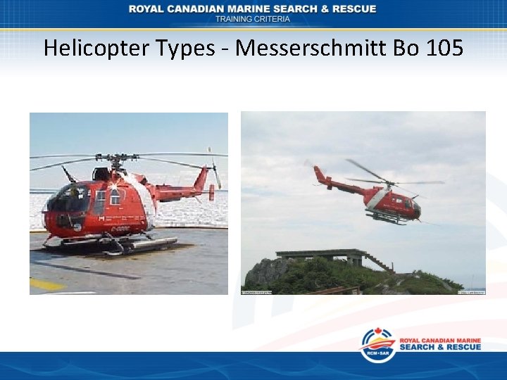 Helicopter Types - Messerschmitt Bo 105 