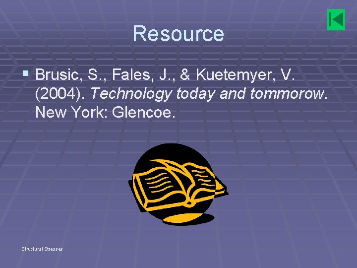 Resource § Brusic, S. , Fales, J. , & Kuetemyer, V. (2004). Technology today