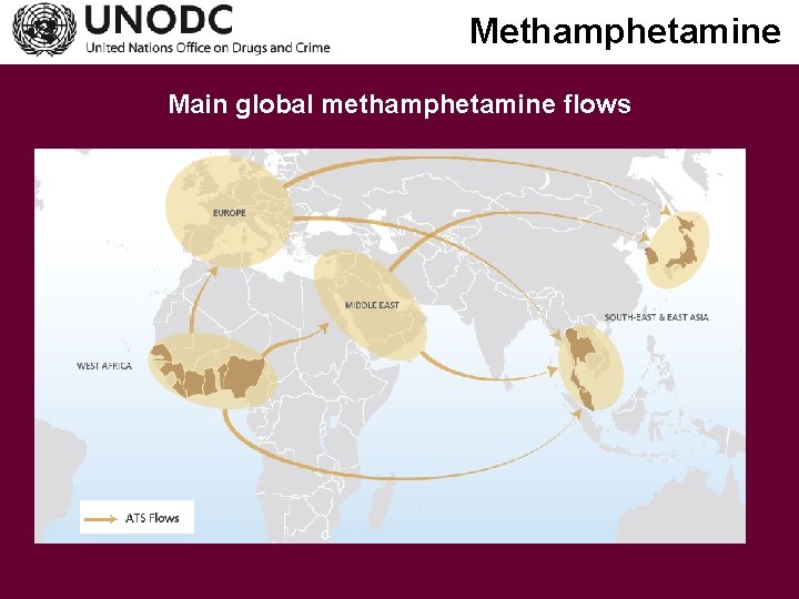 Methamphetamine Main global methamphetamine flows 
