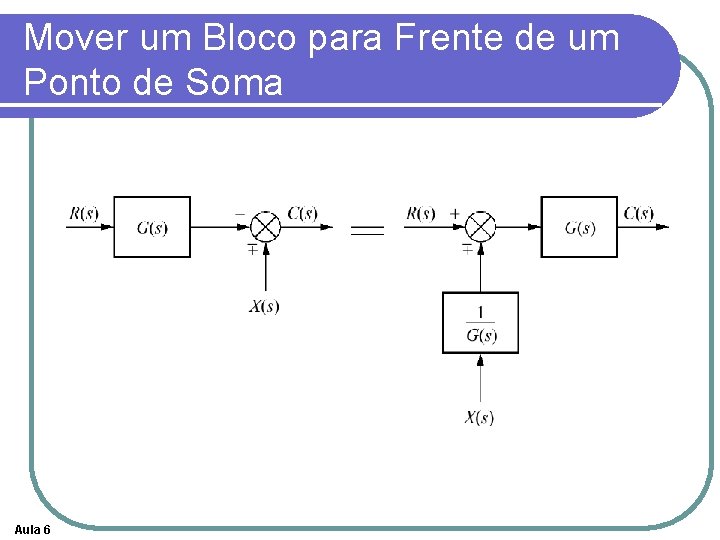 Mover um Bloco para Frente de um Ponto de Soma Aula 6 