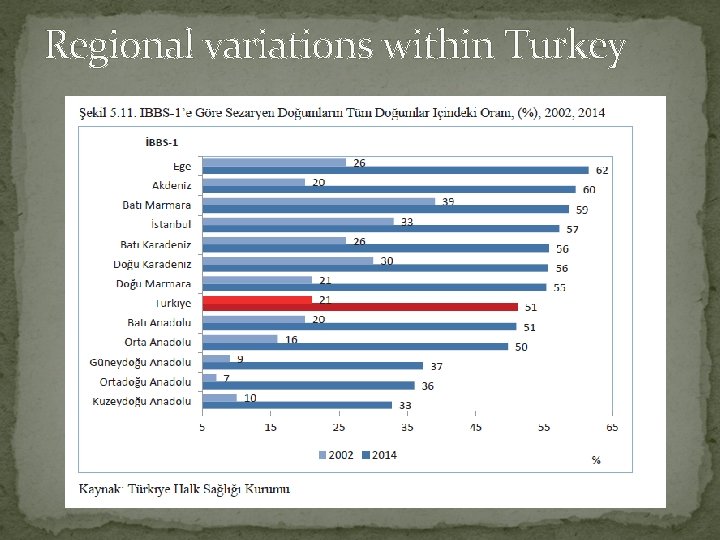 Regional variations within Turkey 