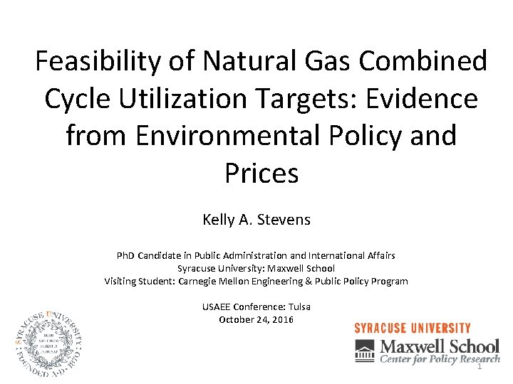 Feasibility of Natural Gas Combined Cycle Utilization Targets: Evidence from Environmental Policy and Prices