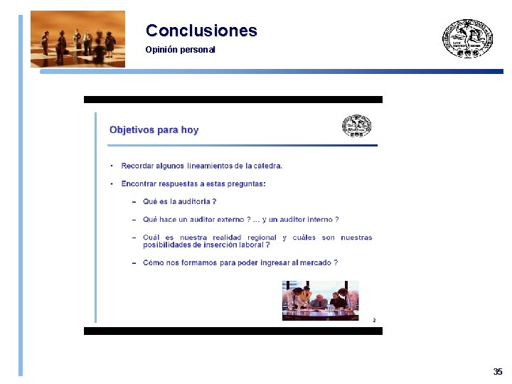 Conclusiones Opinión personal 35 