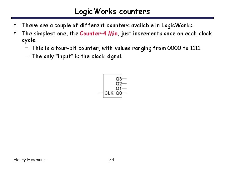 Logic. Works counters • • There a couple of different counters available in Logic.